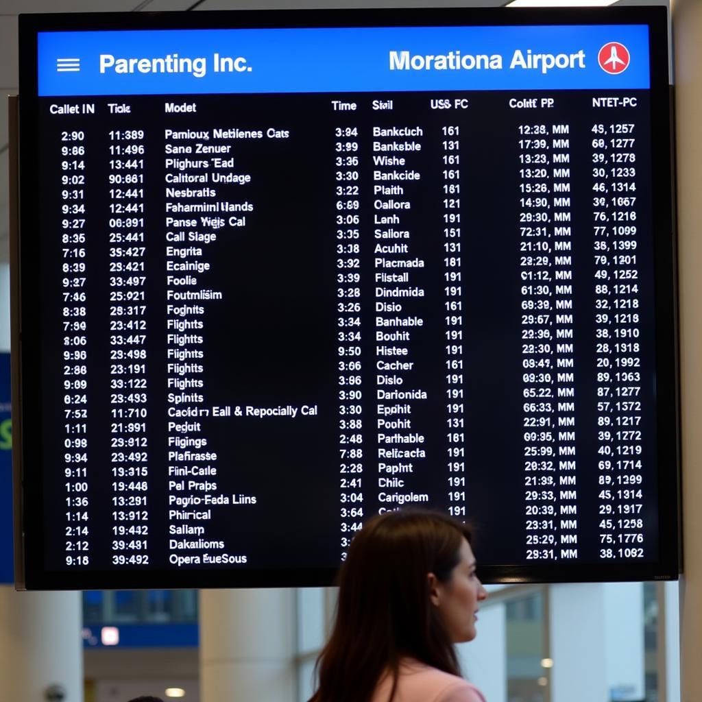 SFO departure information screen displaying flight details