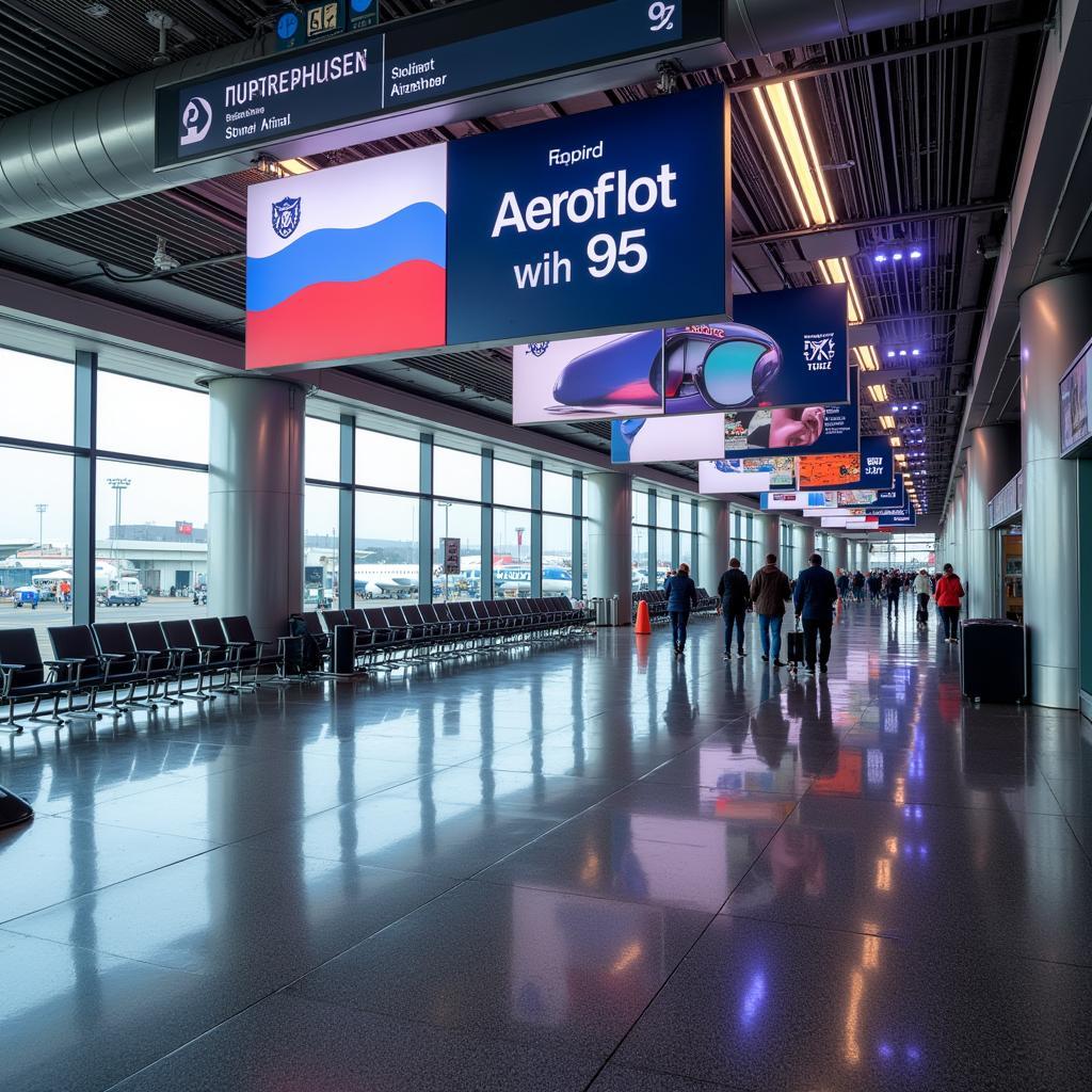 Sheremetyevo Airport During Aeroflot's 95th Anniversary