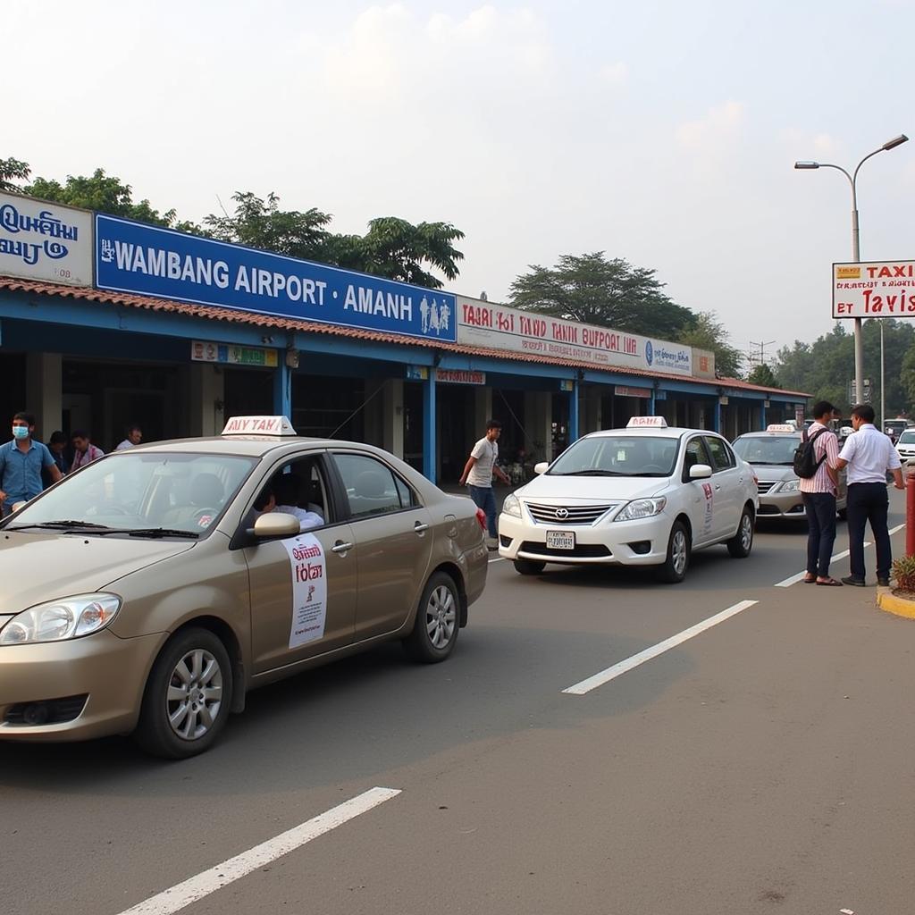 Taxi Stand at Shillong Airport