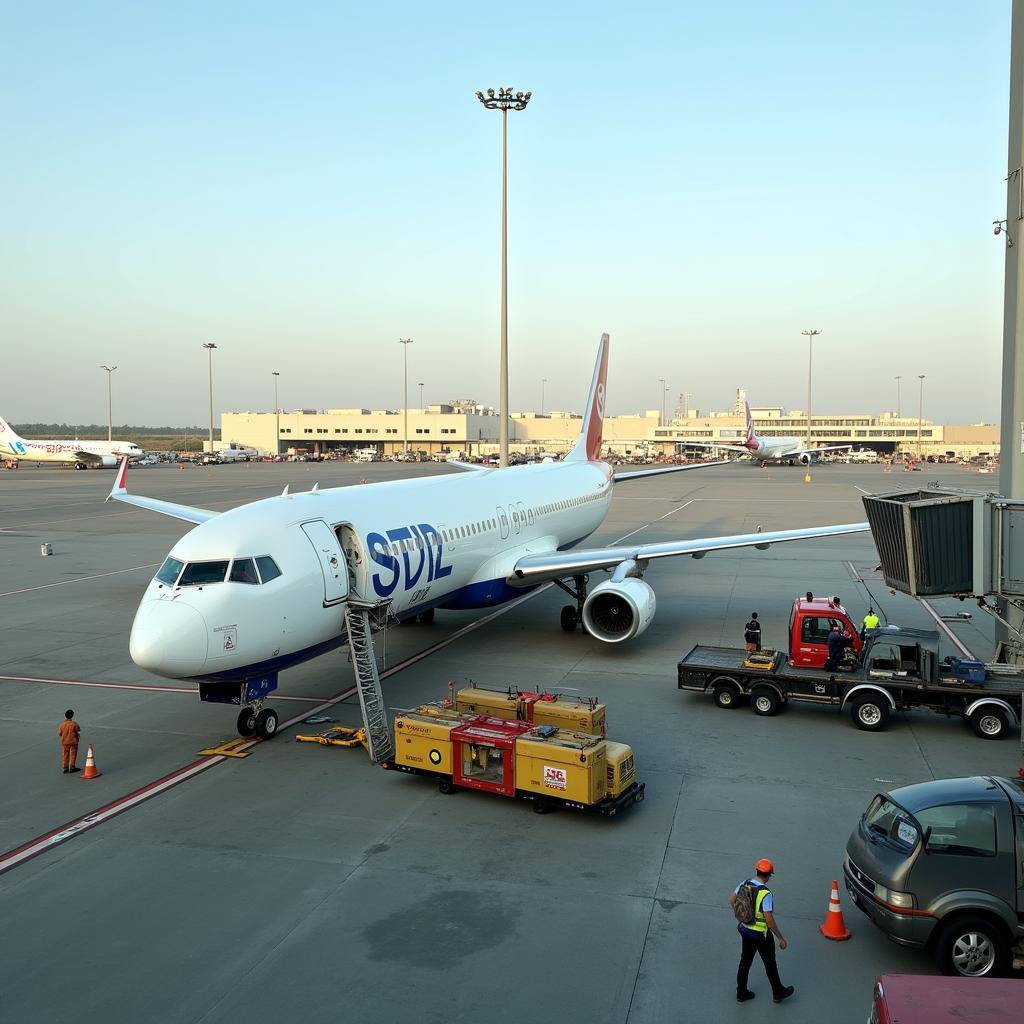 Shirdi Airport Airside: Aircraft operations and ground handling activities