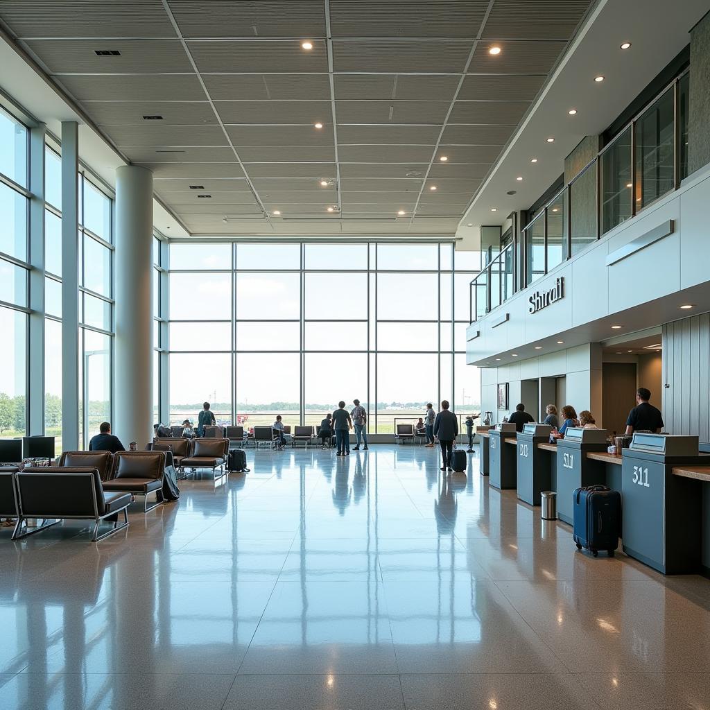 Shirdi Airport Interior: Spacious and well-lit terminal building