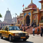 Taxi at Shirdi Temple heading to Shirdi Airport