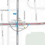 Map of Silk Board Junction showing Airport Bus Stop