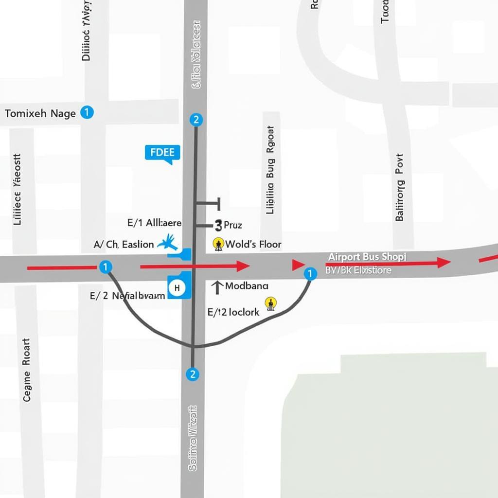 Map of Silk Board Junction showing Airport Bus Stop