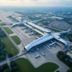 Singapore Changi Airport Aerial View