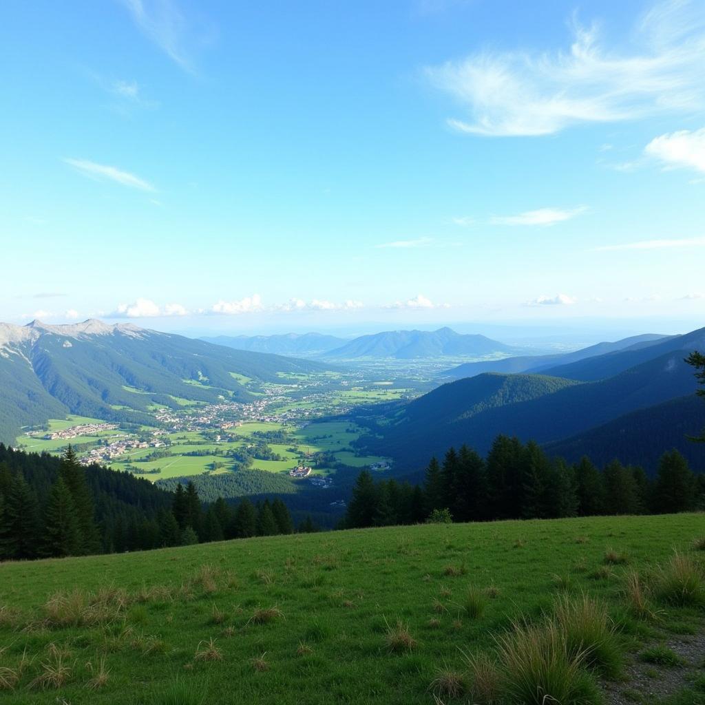 Scenic View from Slovenia Airport