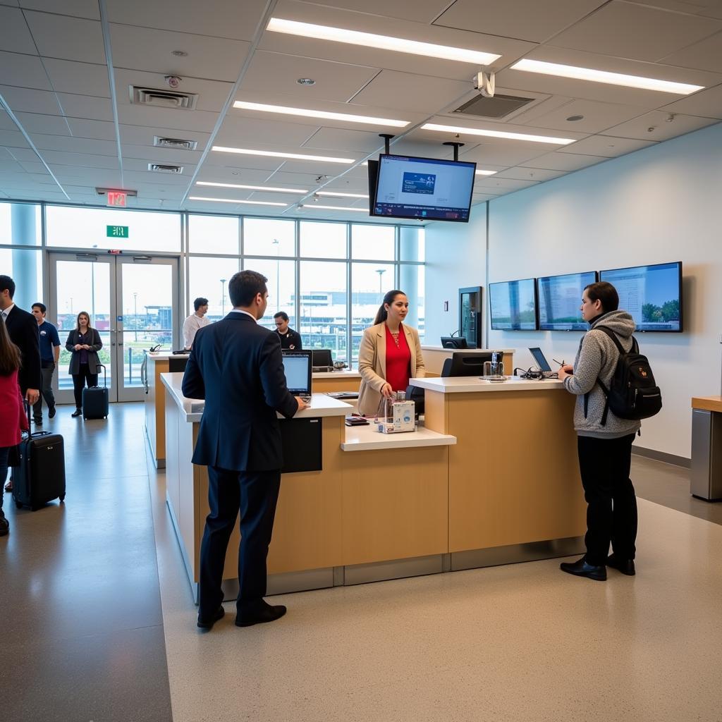 Information Desk at Sacramento International Airport