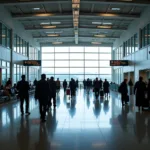 Srinagar Airport Terminal: Passengers checking in and departing from SXR.