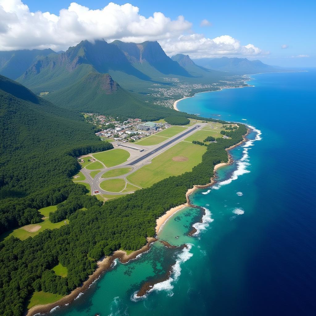 Aerial View of Sir Seewoosagur Ramgoolam International Airport