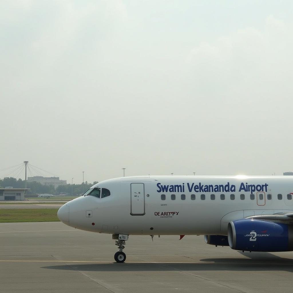 Swami Vivekananda Airport Raipur Aircraft on Tarmac