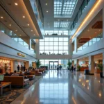 Modern Interior of Swami Vivekananda Airport Terminal