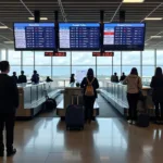 Baggage Claim Area at a Taiwan Airport