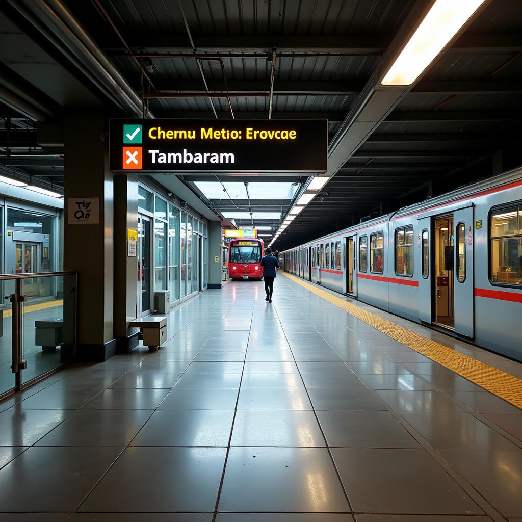 Tambaram Metro Station Platform