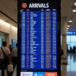 Tezpur Airport Flight Arrivals Board