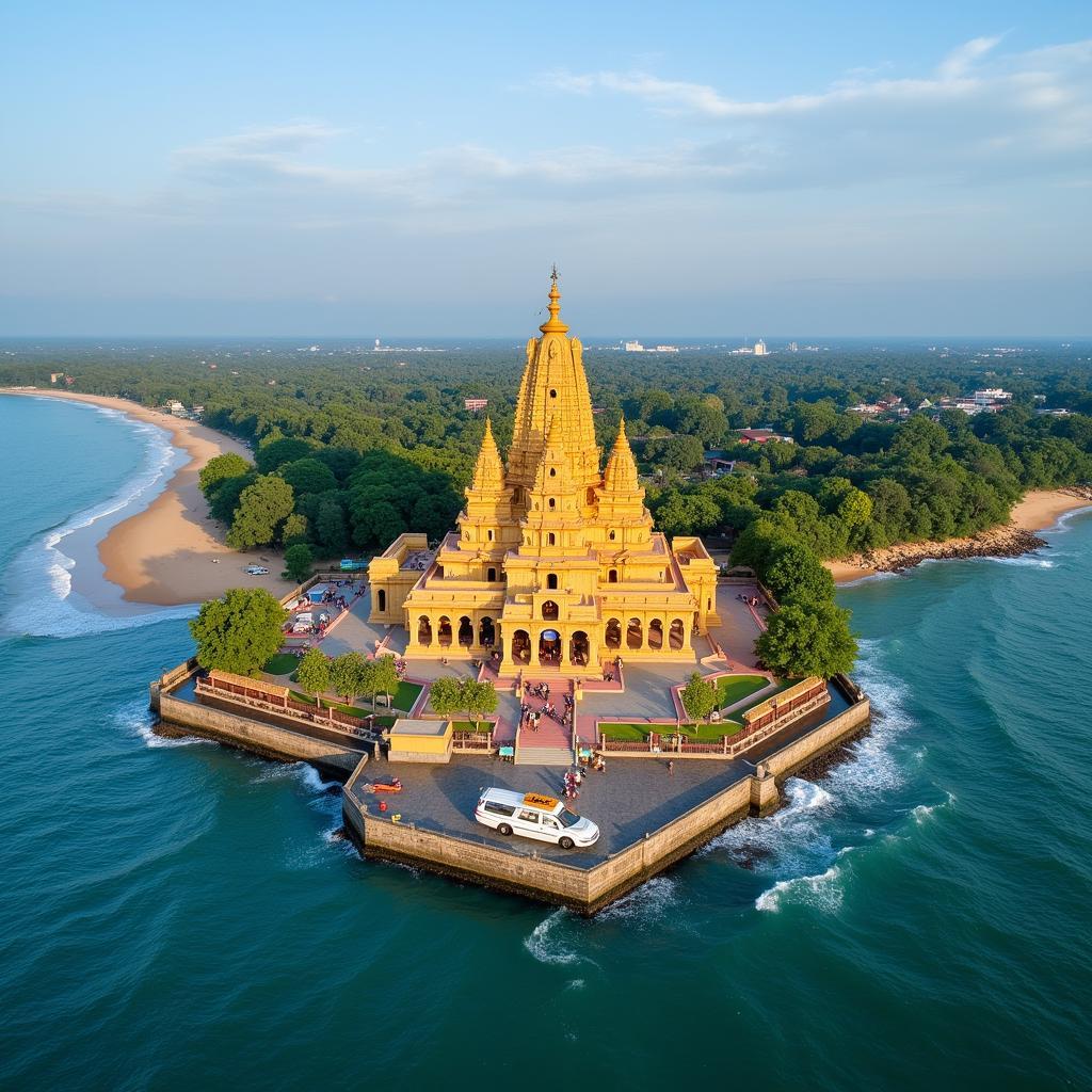 Tiruchendur Temple Aerial View