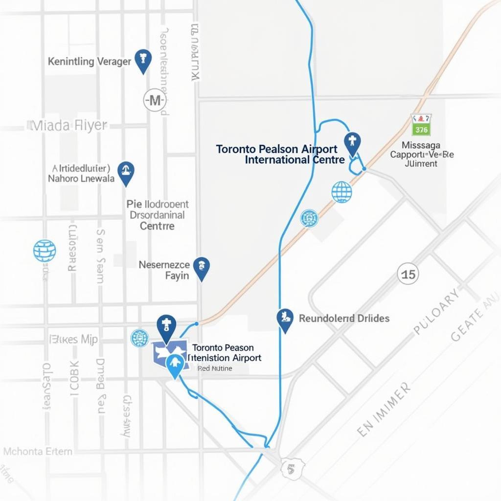 TownePlace Suites Mississauga Airport Corporate Centre Location Map