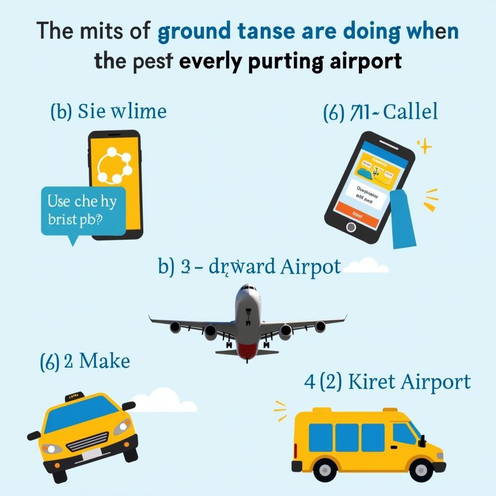 Various transportation options from the airport to the 176th Military Hospital