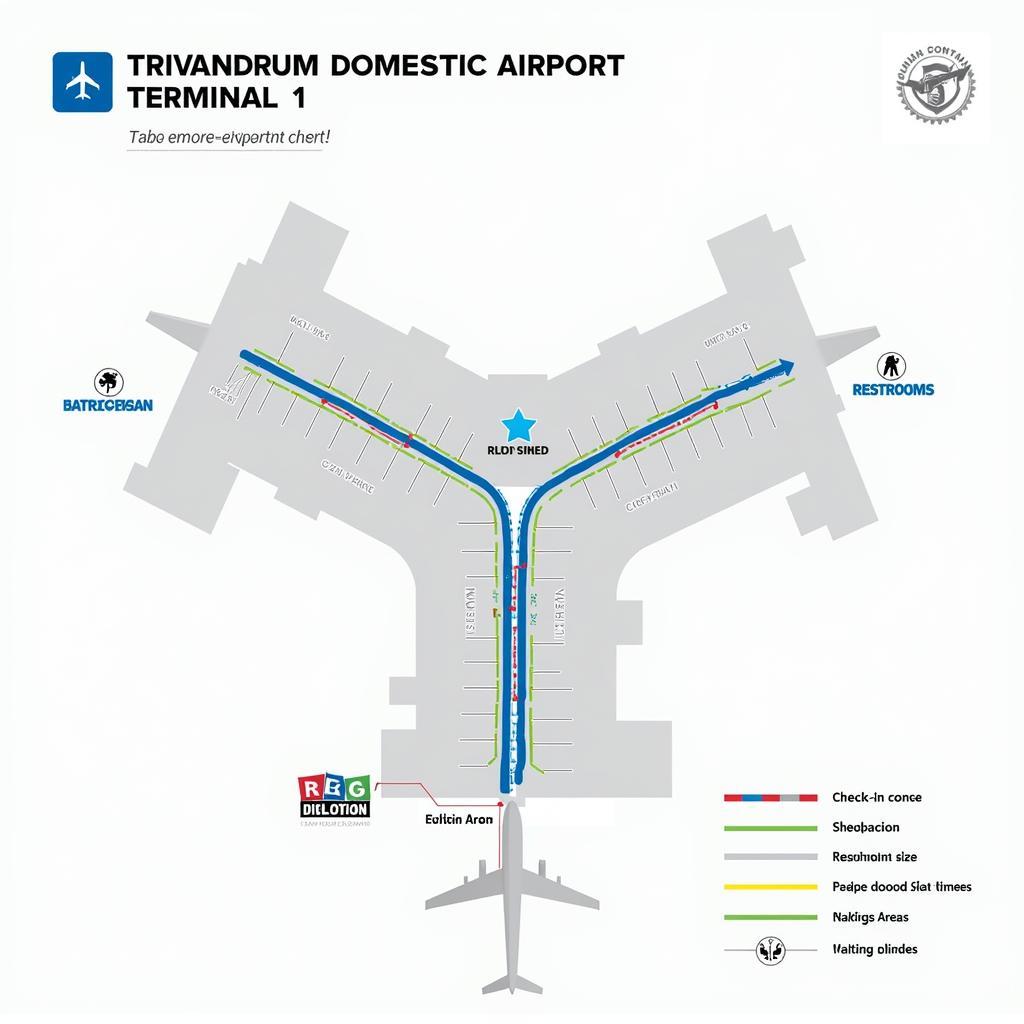 Trivandrum Domestic Airport Terminal 1 Layout Map