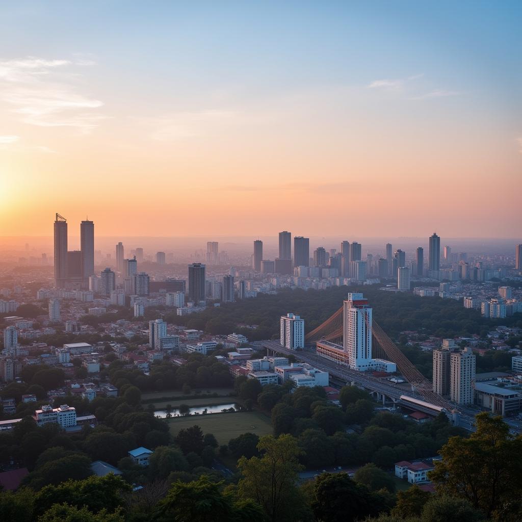 Tumkur City Skyline