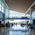 Modern U-Tapao International Airport Terminal in Pattaya, Thailand