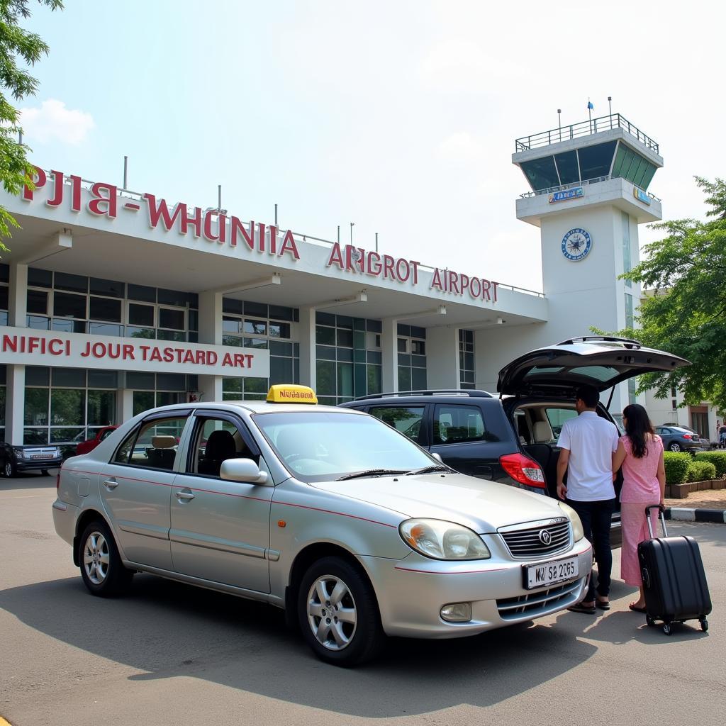 Vijayawada to Rajiv Gandhi International Airport Taxi Service