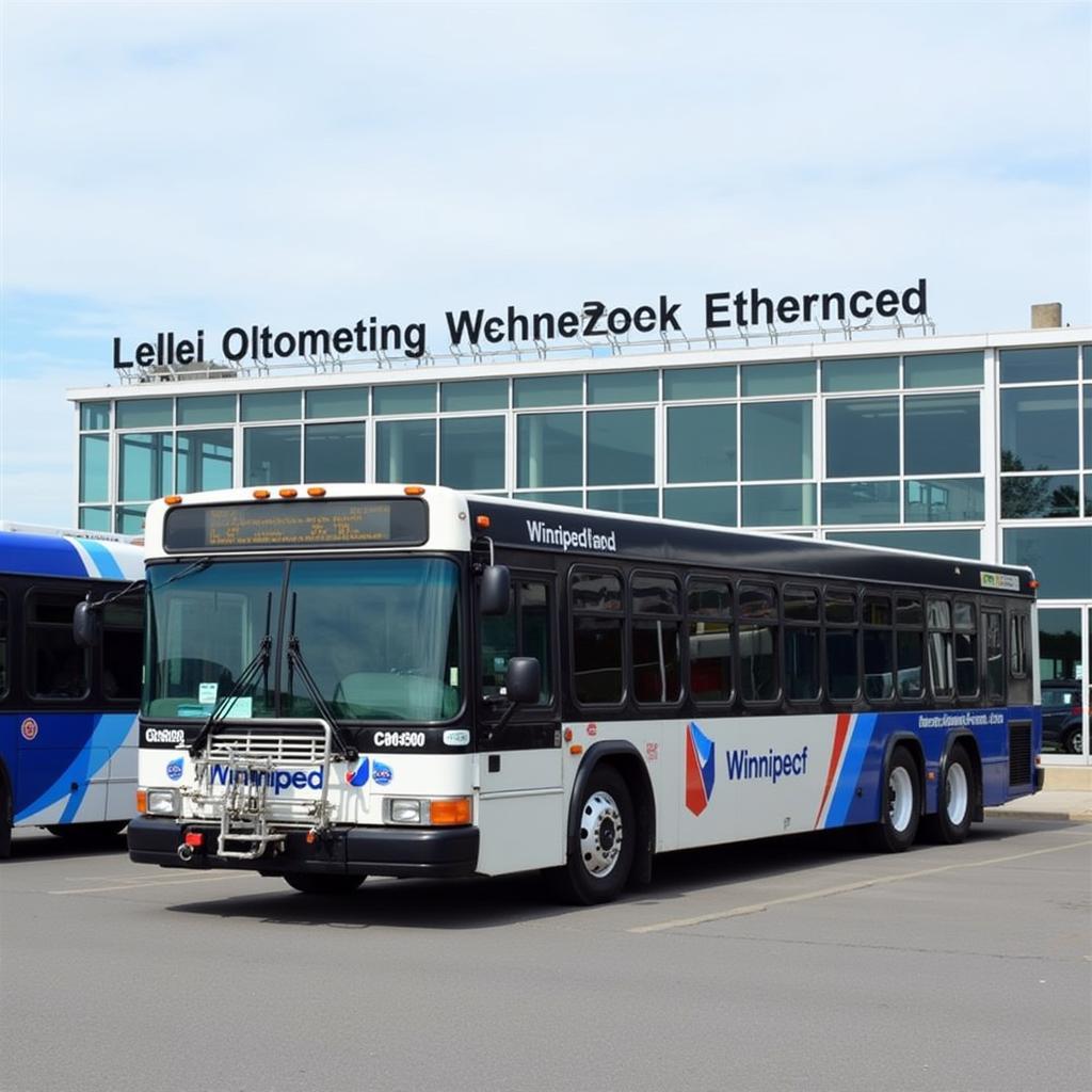 Winnipeg Transit Bus at the Airport