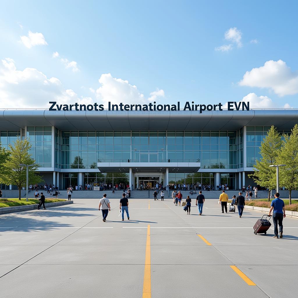 Yerevan Airport Terminal Exterior View