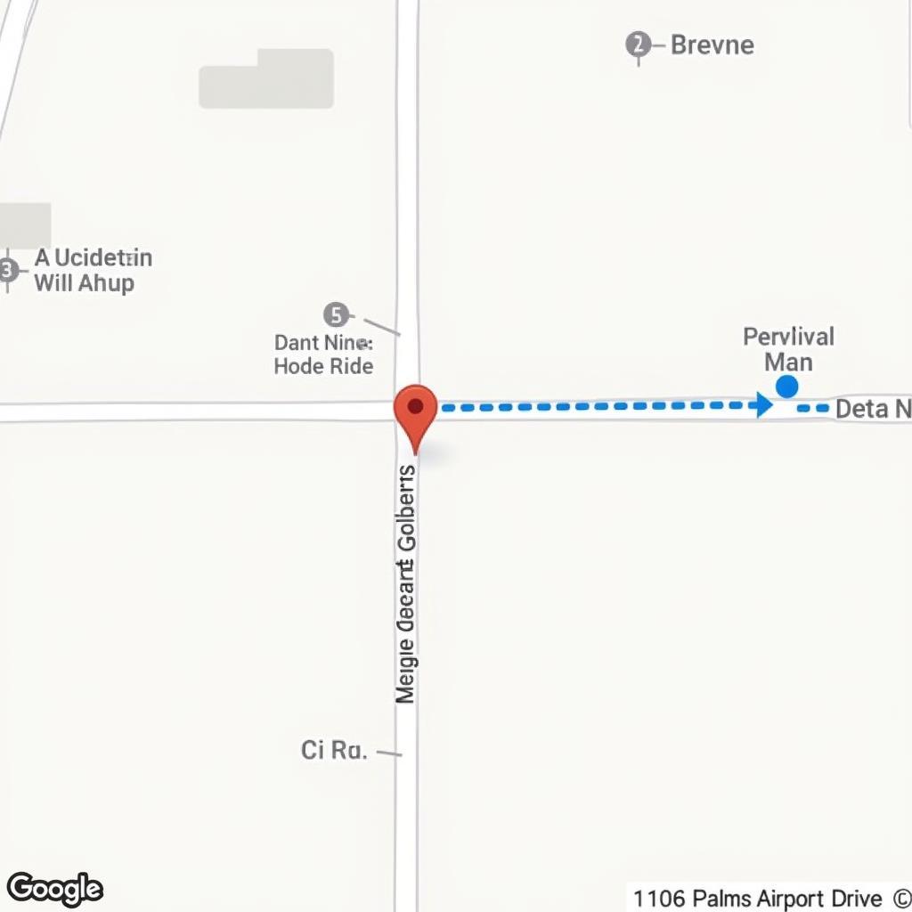 Directions to 1106 Palms Airport Drive