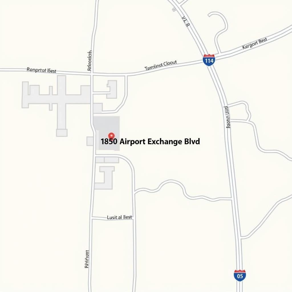 Map of 1850 Airport Exchange Blvd