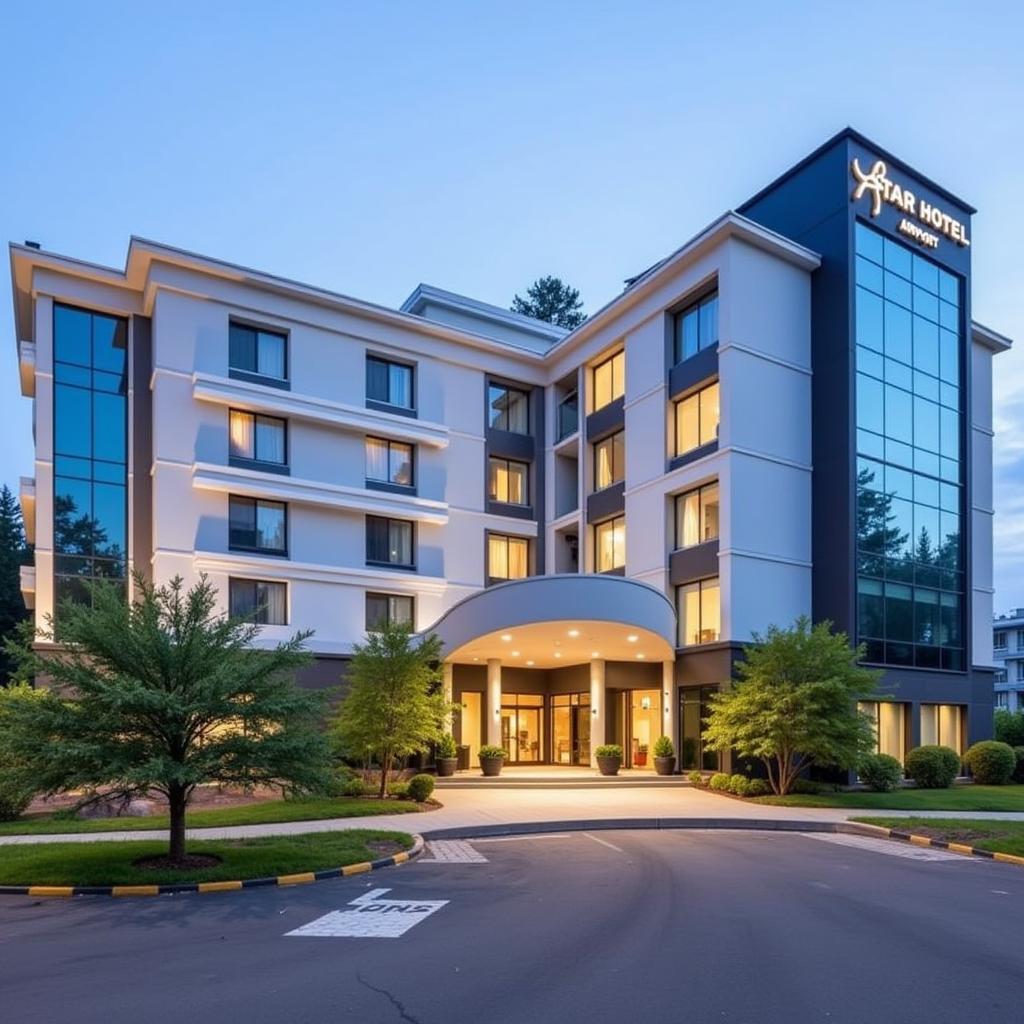 Modern Exterior of a 4-Star Hotel near Dehradun Airport