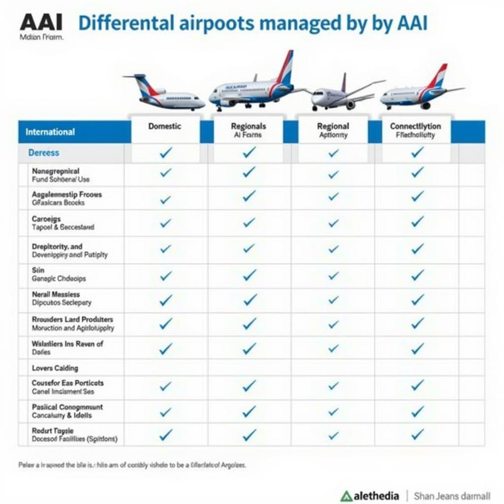 Comparison of Different AAI Airport Types