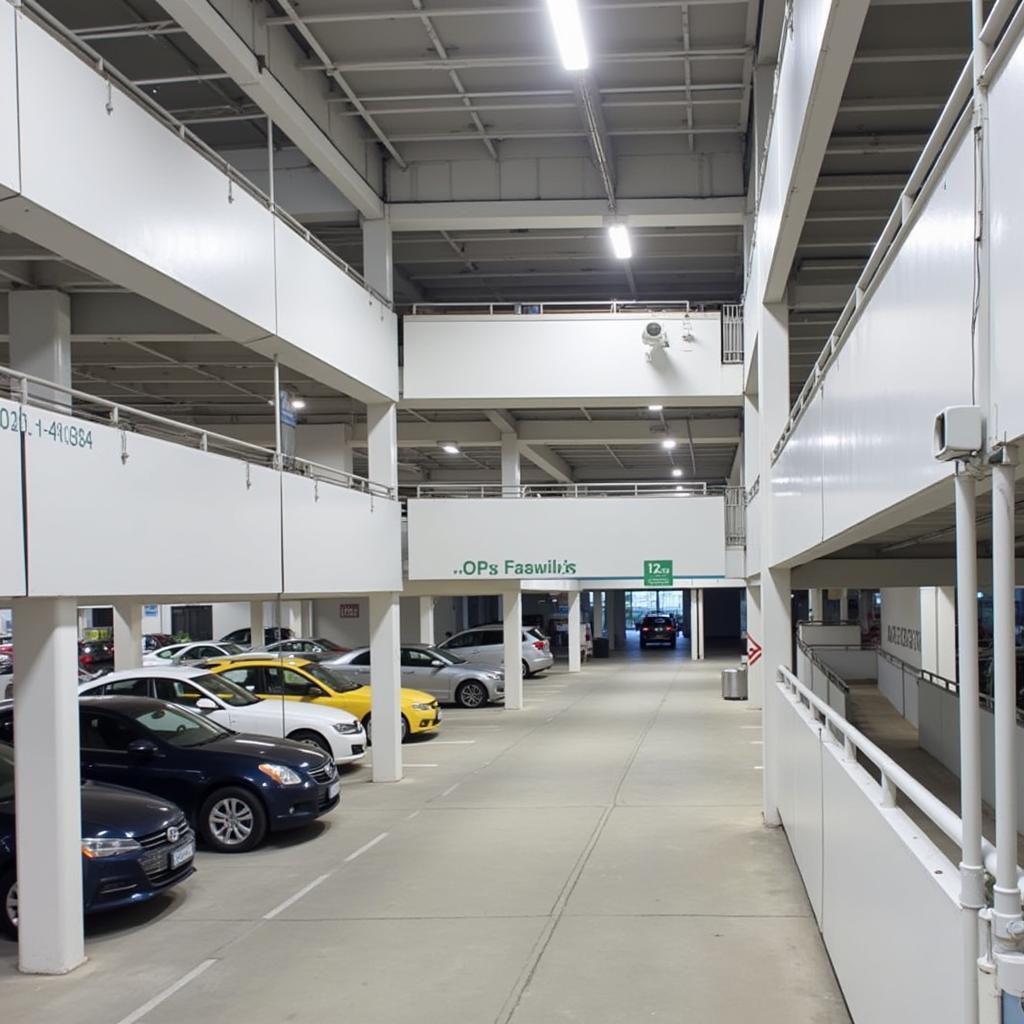 ABM Miami International Airport Parking Garage: A modern multi-story parking garage at Miami International Airport, providing ample parking space for travelers.