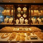 Duty-free gold shops at Abu Dhabi International Airport