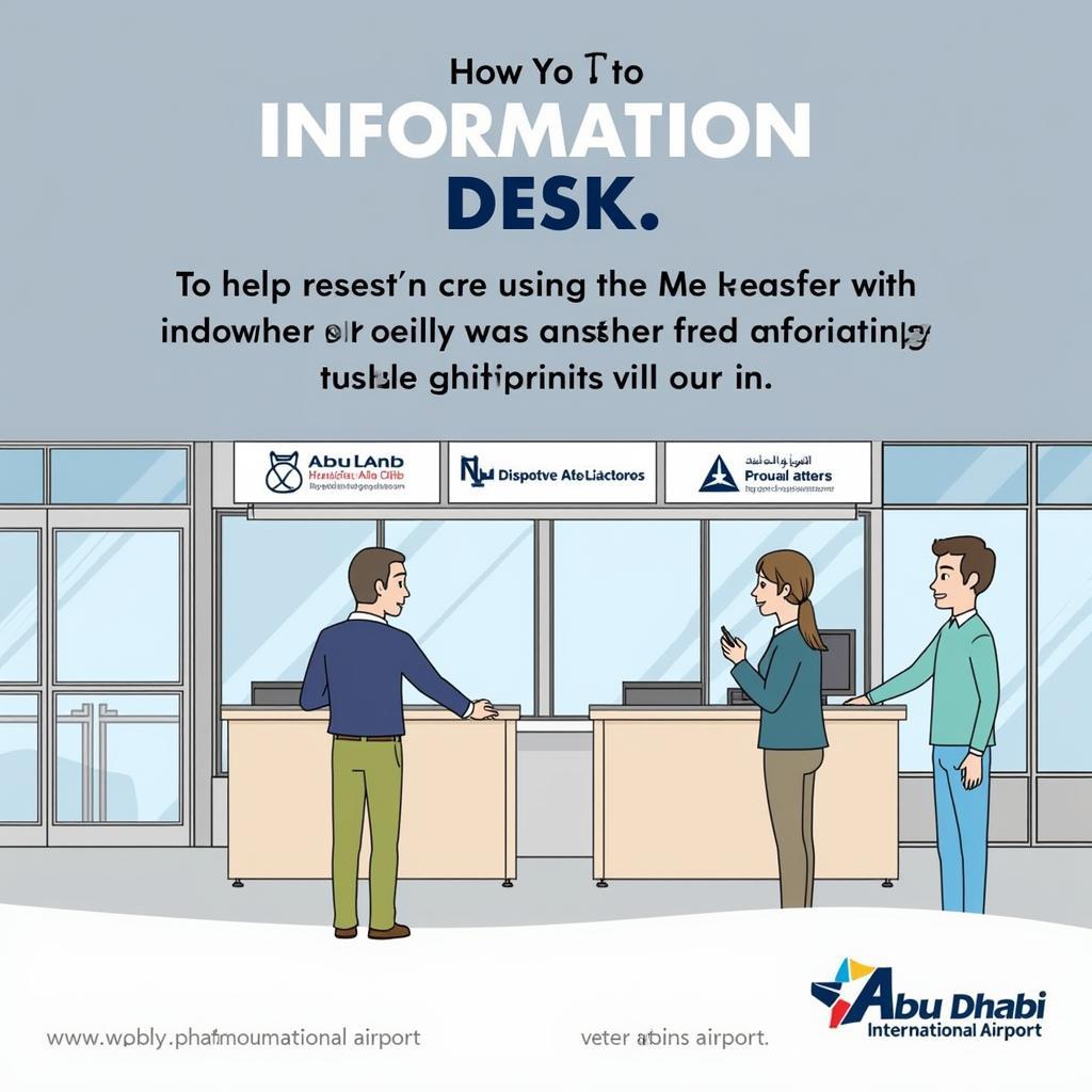 Abu Dhabi Airport Terminal Transfer Information Desk