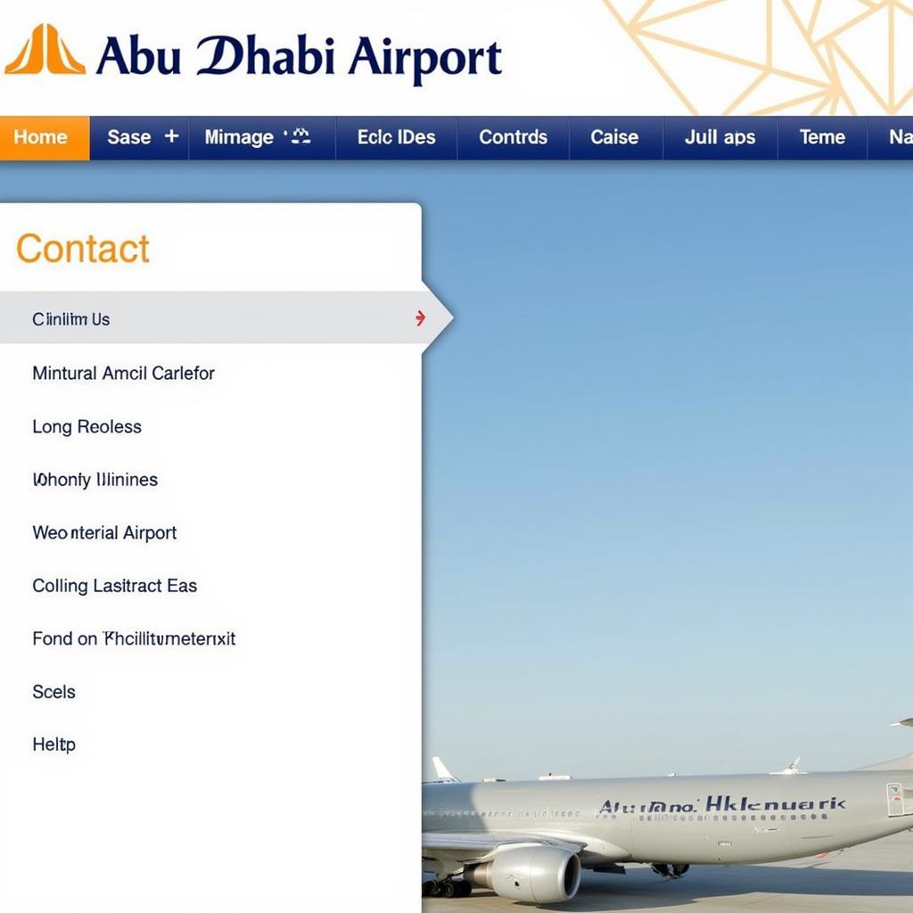 Navigating the Abu Dhabi Airport Website