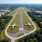 Addison Municipal Airport Aerial View