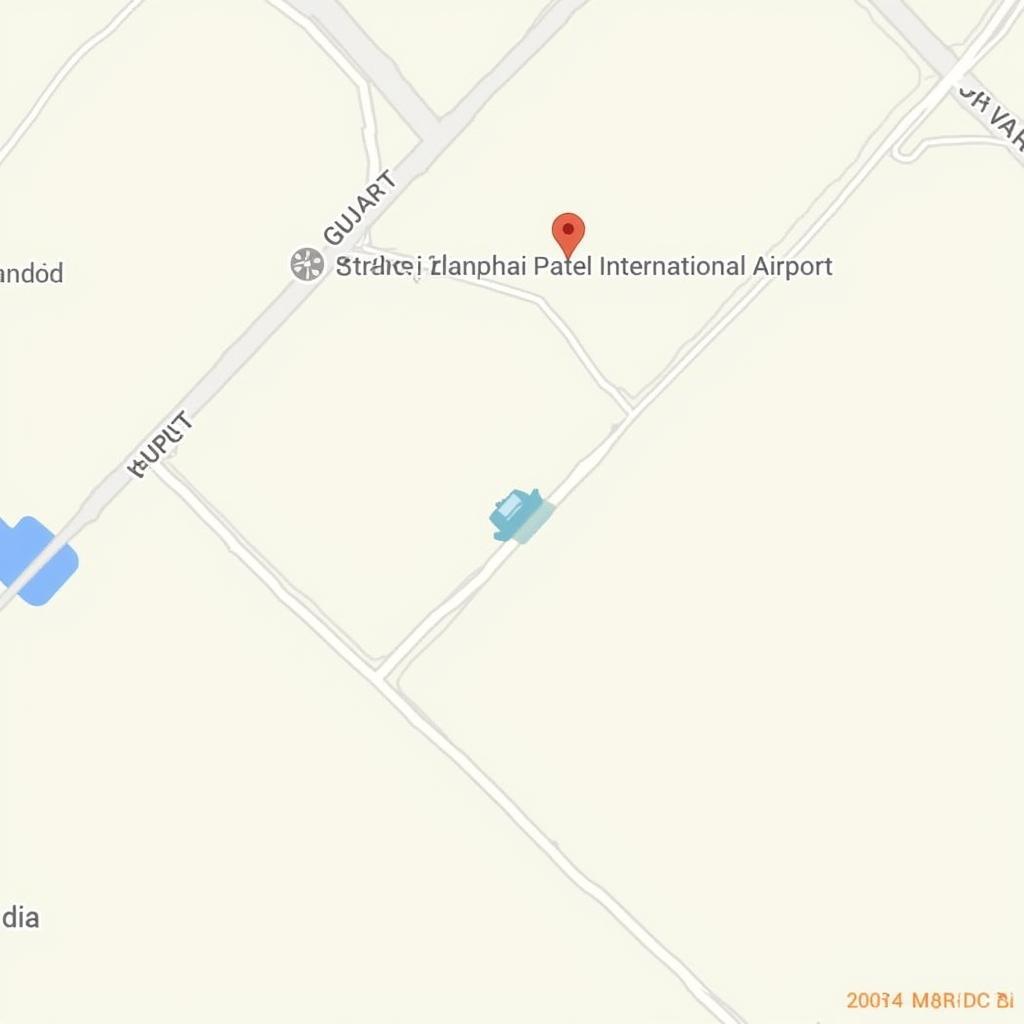 Ahmedabad Airport Location Map