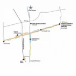 KIAS-8 Airport Bus Route Map from Indiranagar