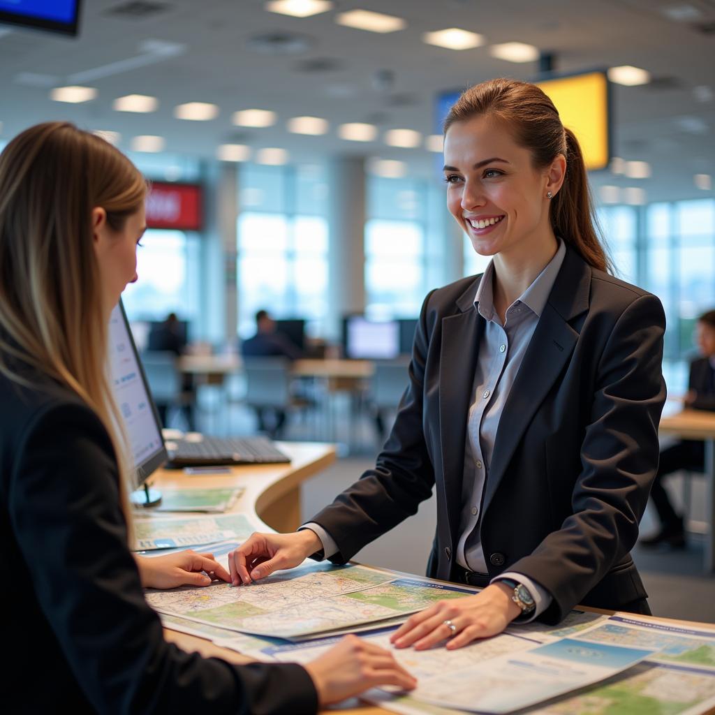 Getting airport information: Finding your way around with ease.