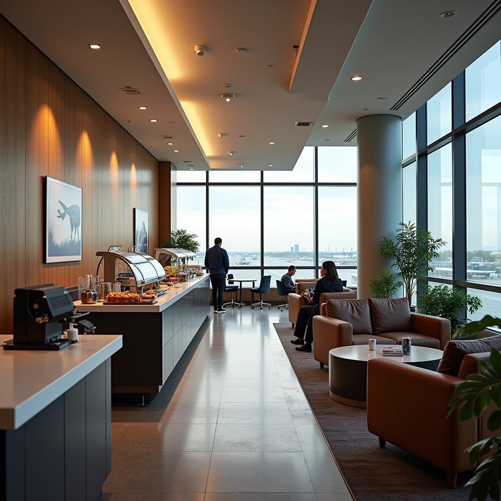 Airport Lounge: Comfort and Amenities