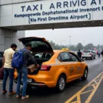 Airport Taxi Arriving at KIA