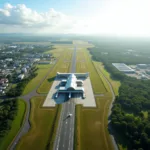 Amravati Airport Aerial View