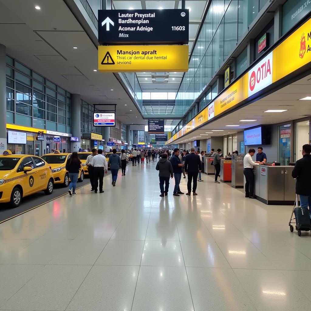 Bangalore Airport Arrival Hall