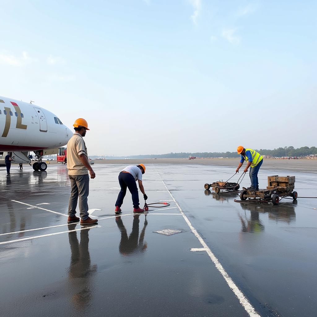 Bangalore Airport Runway Maintenance