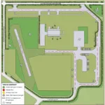 Bhiwani Airport Site Plan Showing Proposed Runway, Terminal Building, and Other Infrastructure