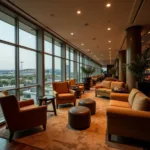 Comfortable Seating Area in Chandigarh Airport Lounge