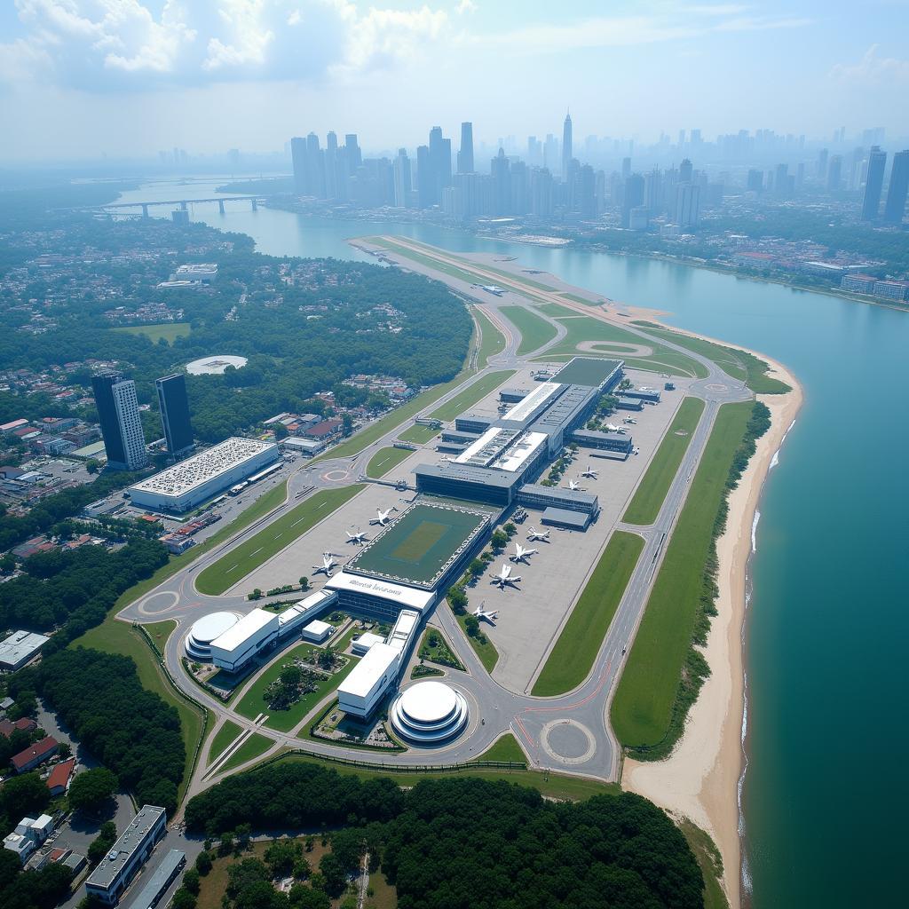 Changi Airport Aerial View