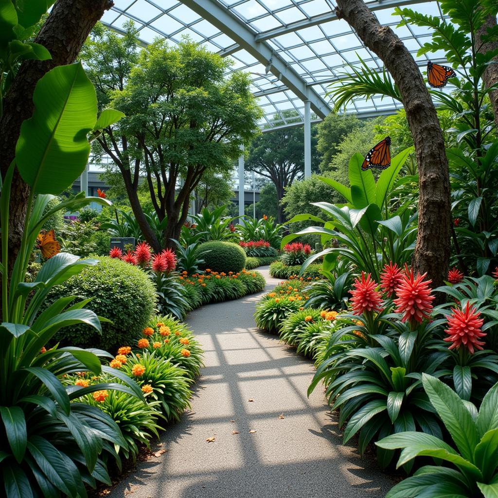 The Butterfly Garden at Changi Airport