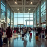 Chennai Airport arrivals area