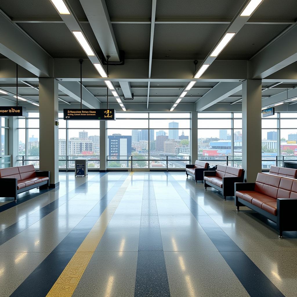 Chennai Airport Metro Station Interior